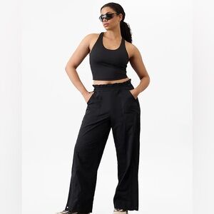 Trekkie high rise parachute pants XL NWT